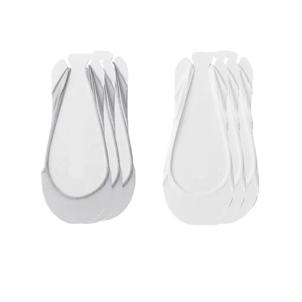 Anna-Kaci Women's Low Cut No Show Liner Socks with Non-Slip 3D Silicone Heel Grip Pack of 6 Pairs