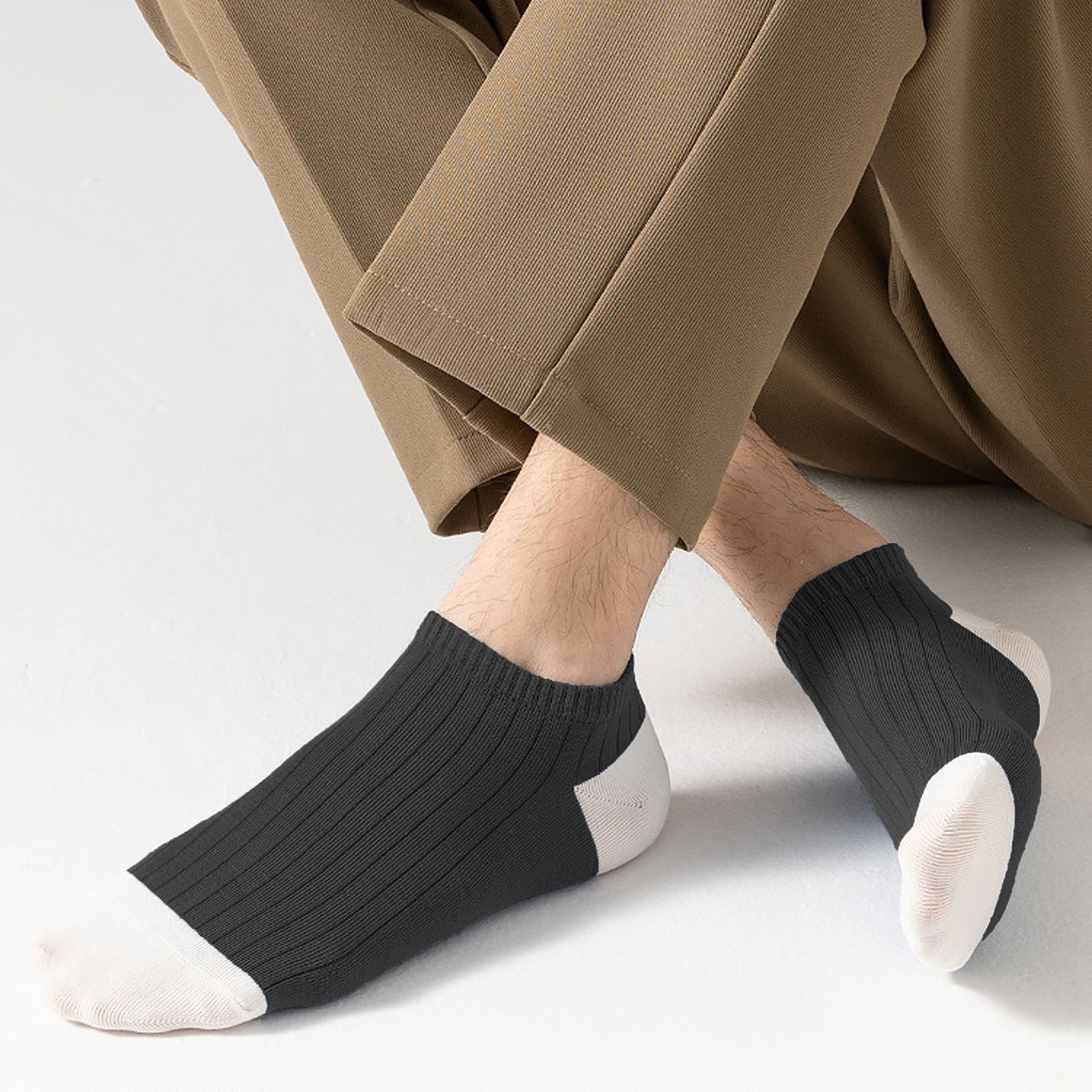 Anna-Kaci 6pk Men's Casual Cotton Low - Cut Ankle Socks