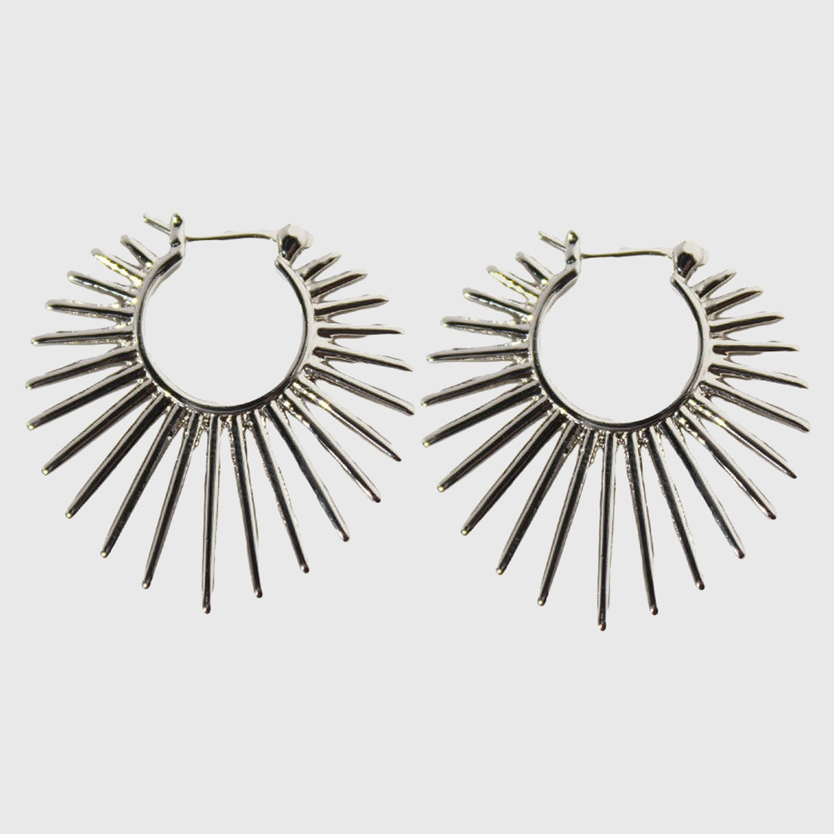 Women's Sunburst Hoop Earrings