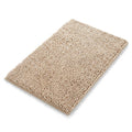 White home decor with non slip backing, plush noodle texture and guest bathrooms