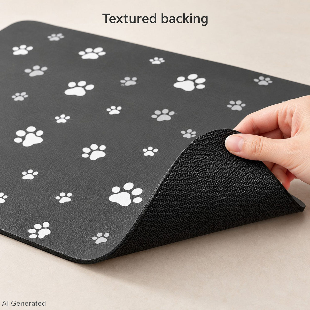Absorbent Pet Feeding Mat with Non Slip Backing