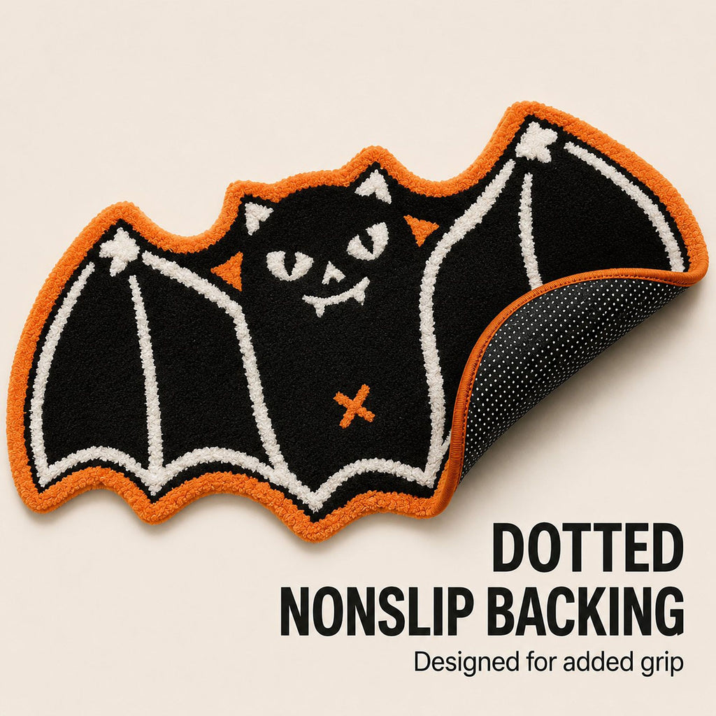 Halloween Shaped Bath Mat Soft Absorbent Nonslip Accent Rug
