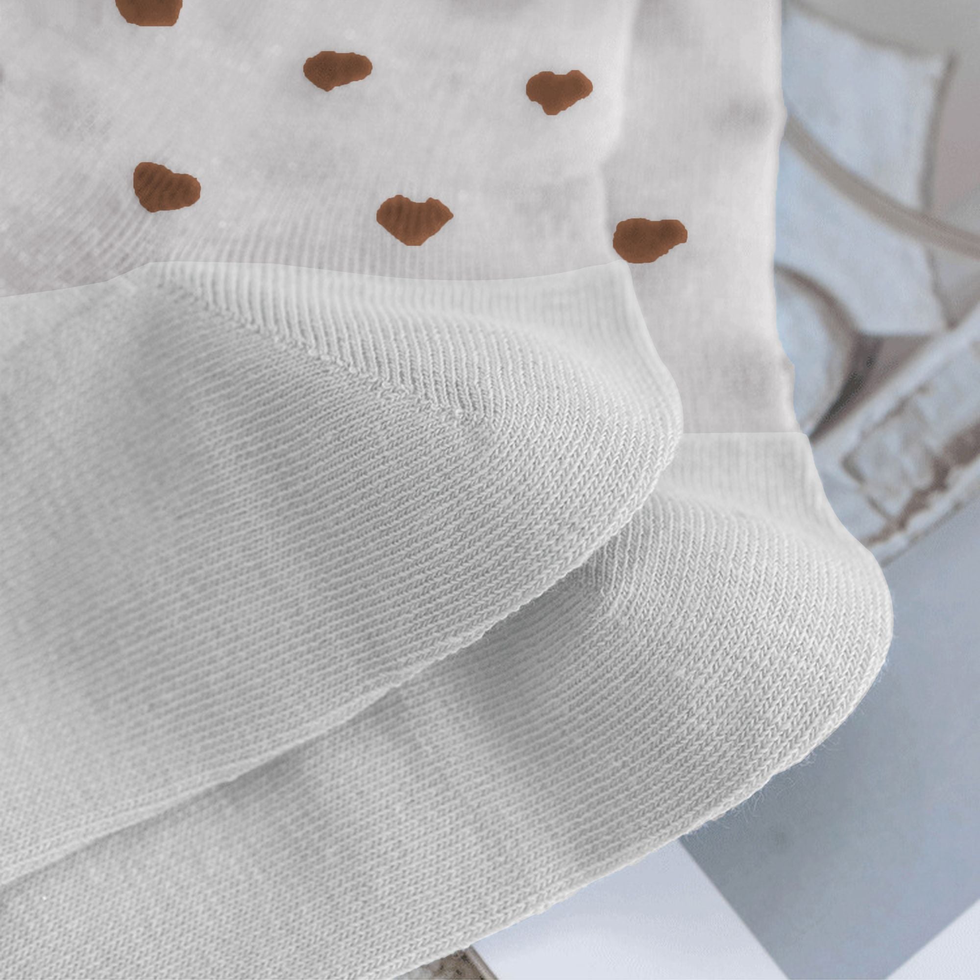Anna-Kaci Women’s Sheer Crew Socks 5-Pack with Heart Pattern – Everyday Comfort Fit  Description: