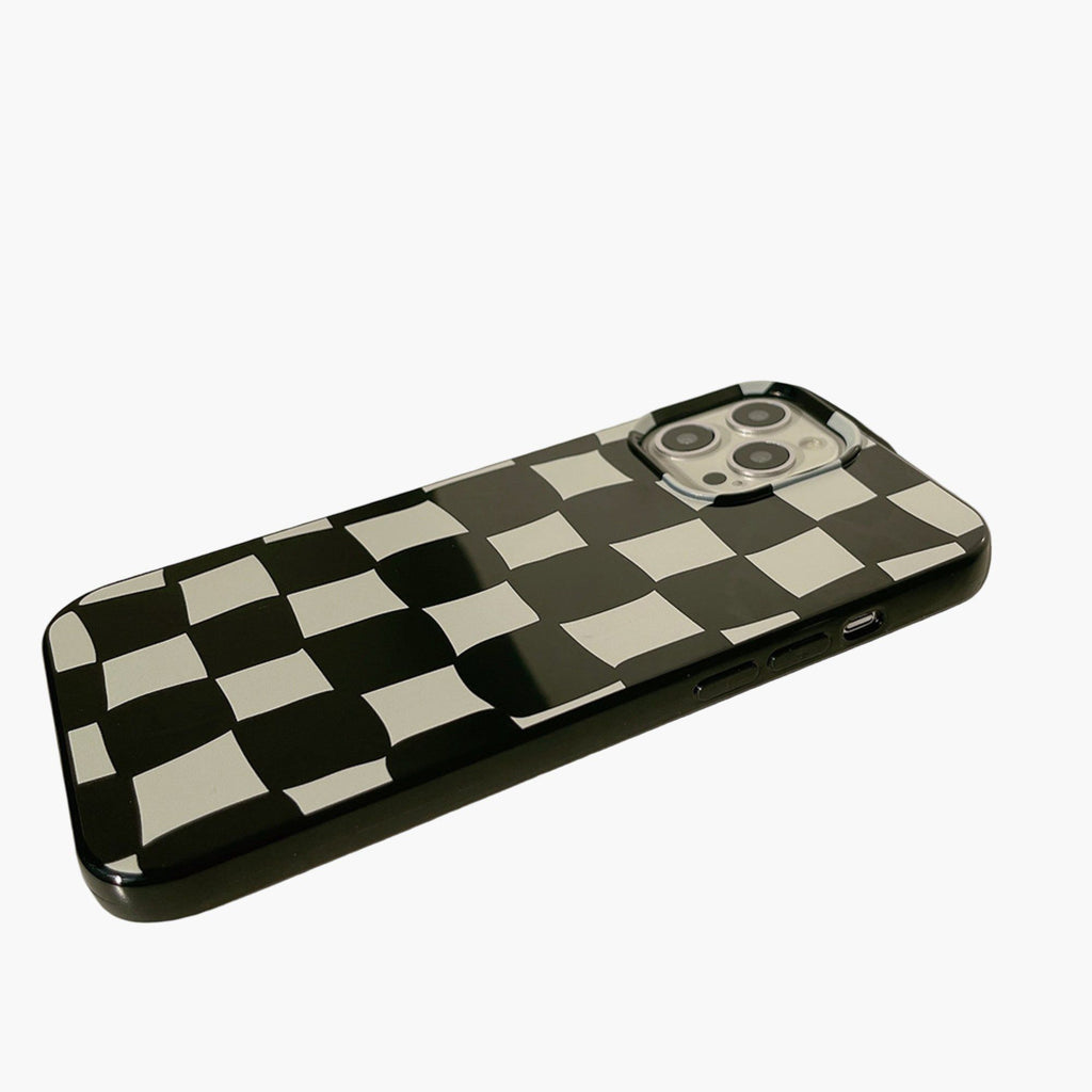 Anna-Kaci Geometric Pattern Phone Case Slim Protective Cover Modern Design
