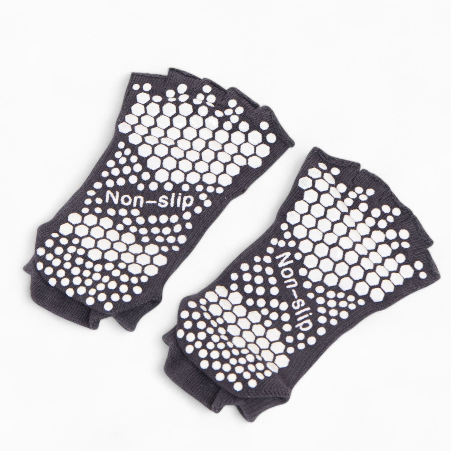 Anna-Kaci Women's Open-Toe Grip Socks for Yoga and Pilates with Non-Slip Soles and Arch Support