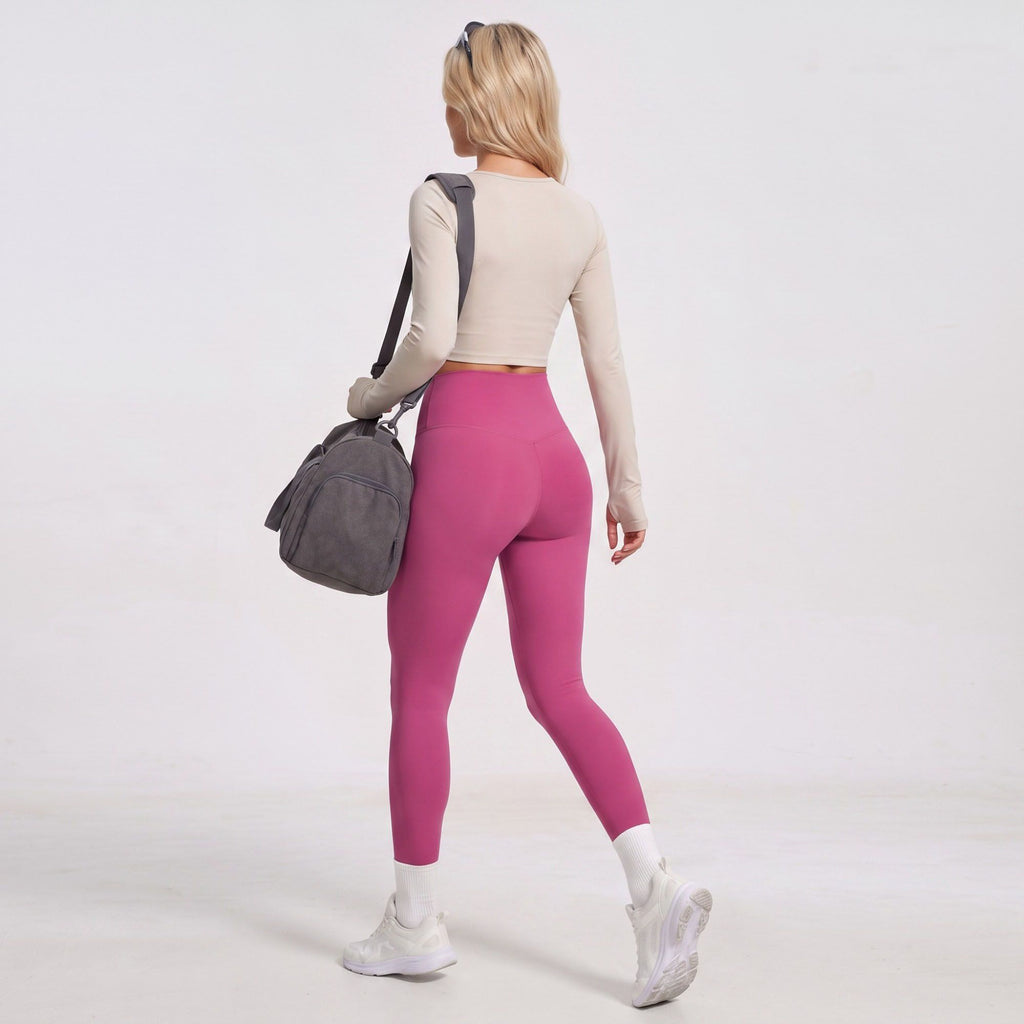 High Waist Full Length Workout Leggings Stretch Yoga Pants
