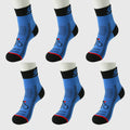 Anna-Kaci 6pk Men's Cycling Pattern Athletic Socks