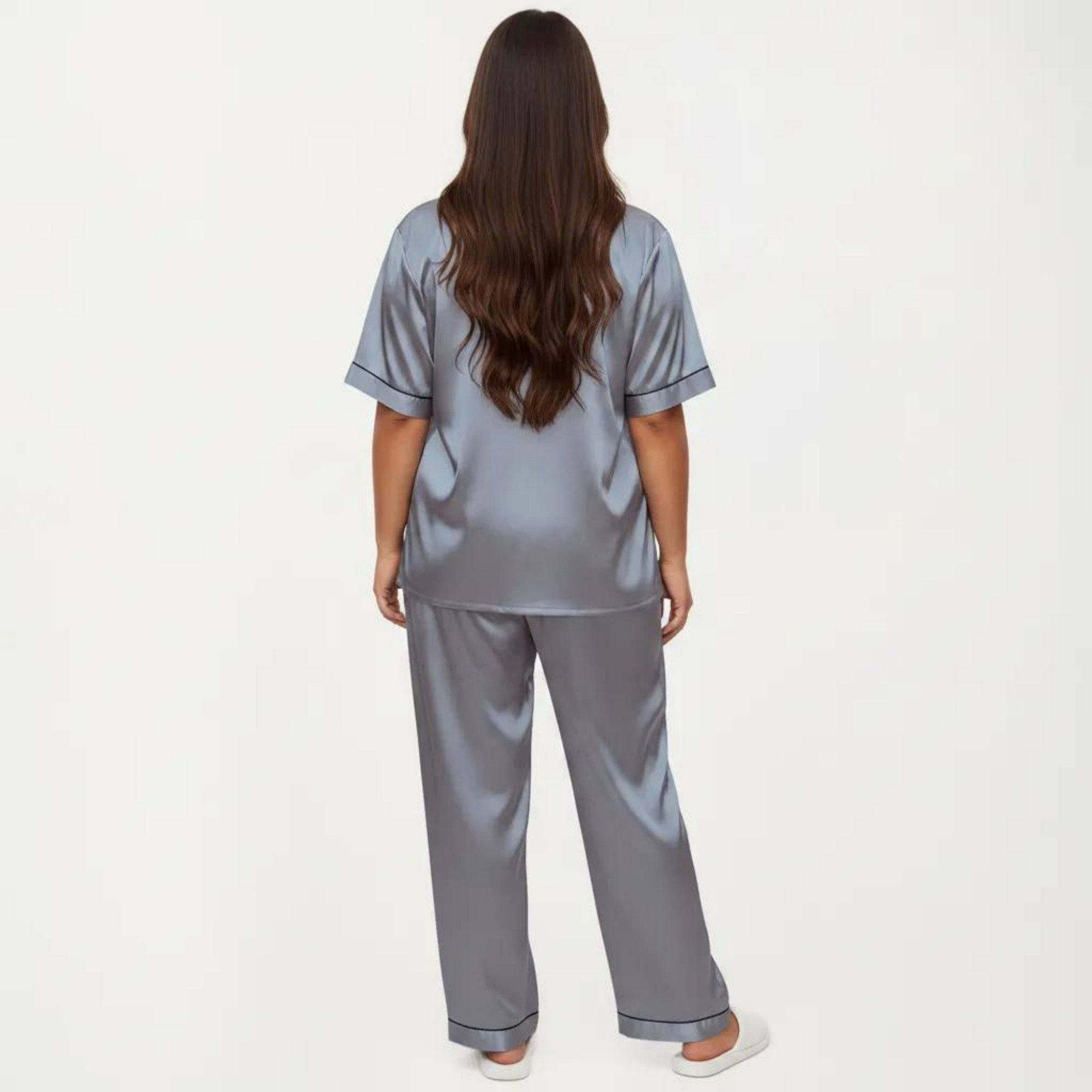 Anna-Kaci Lounge Women's Plus Size 2-Piece Floral Kimono Robe Set with Short Sleeve Open Front Longline Cover Up and Matching Inner Dress