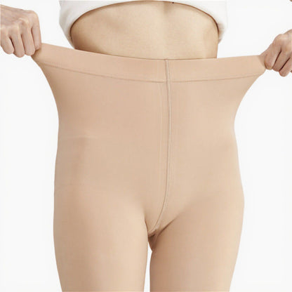 Anna-Kaci 2pcs Women's Light-Leg Fleece-Lined Pantyhose with Smooth Skinlike Finish Upgraded Anti-Snag Fabric for Warm Bare-Leg Coverage