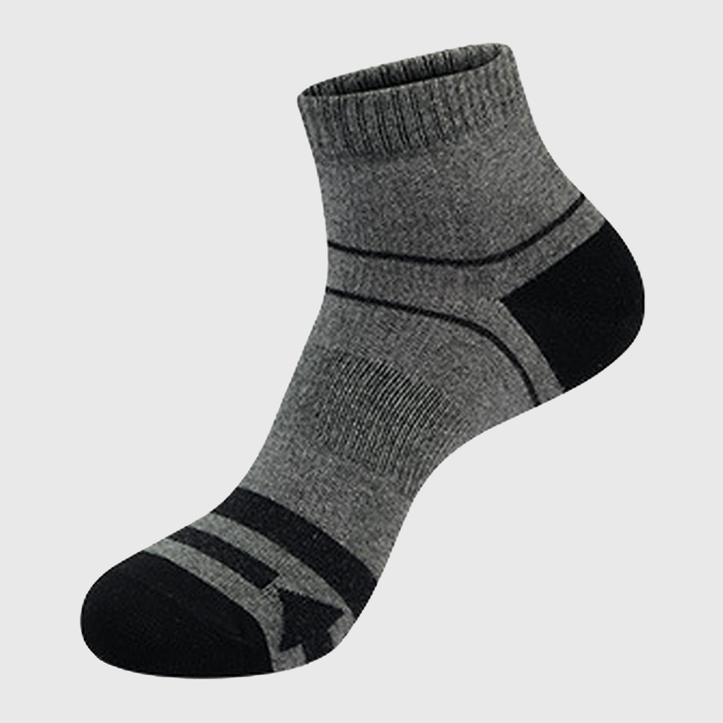Anna-Kaci Men's 6pk Striped Ankle Socks