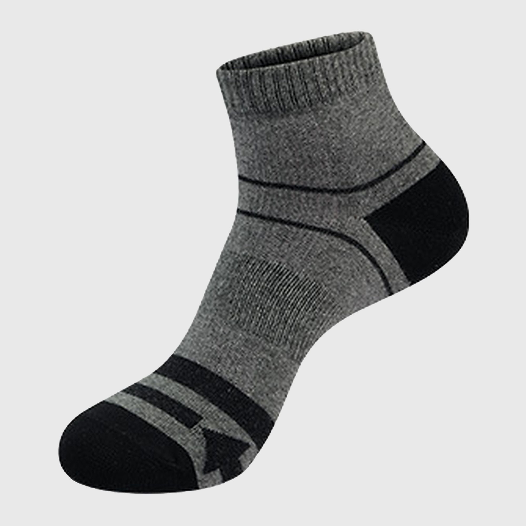 Anna-Kaci Men's 6pk Striped Ankle Socks