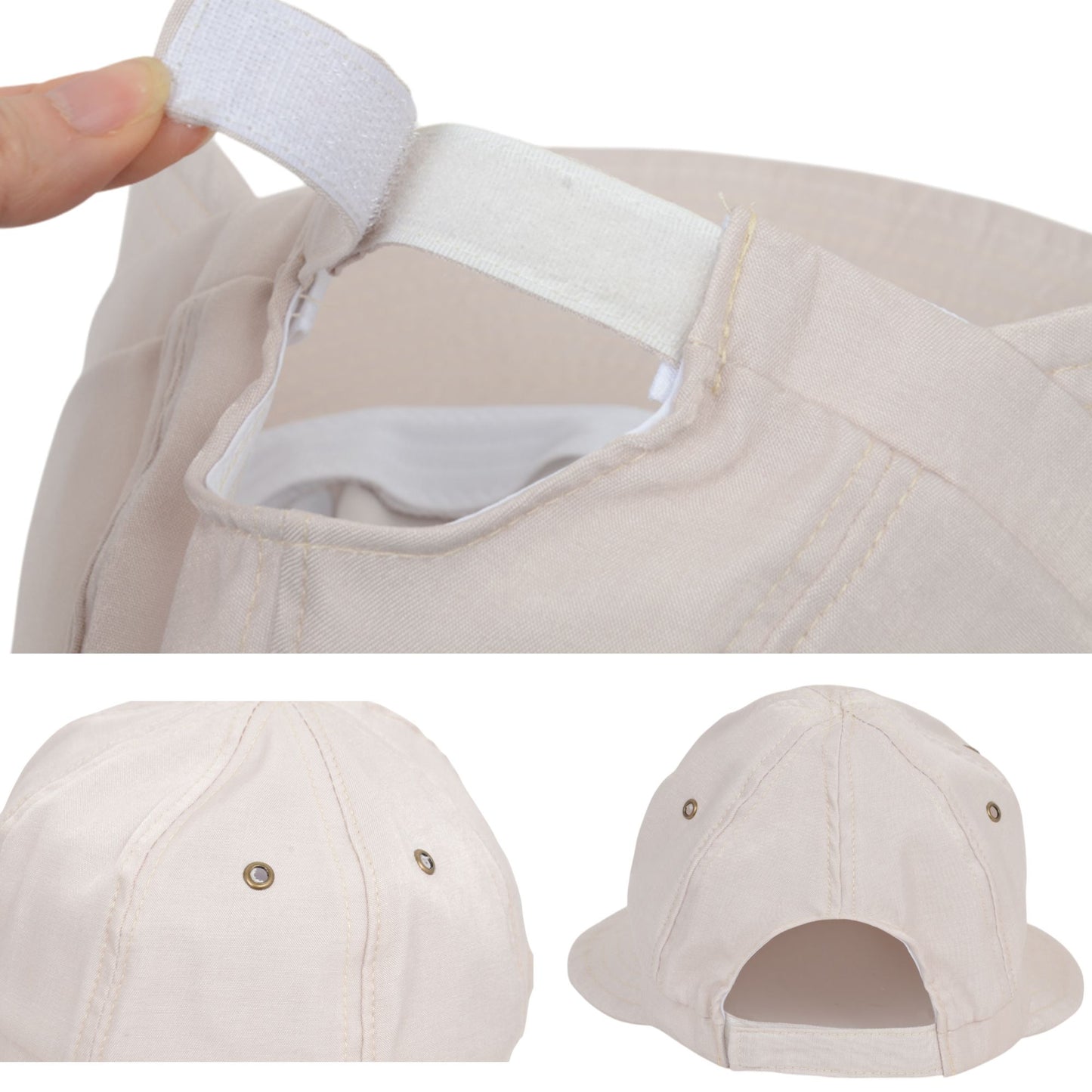 Anna-Kaci Womens Wide Brim Baseball Cap Bundle with UV Protection Ponytail Hole and Ventilated Eyelets Casual Outdoor Style