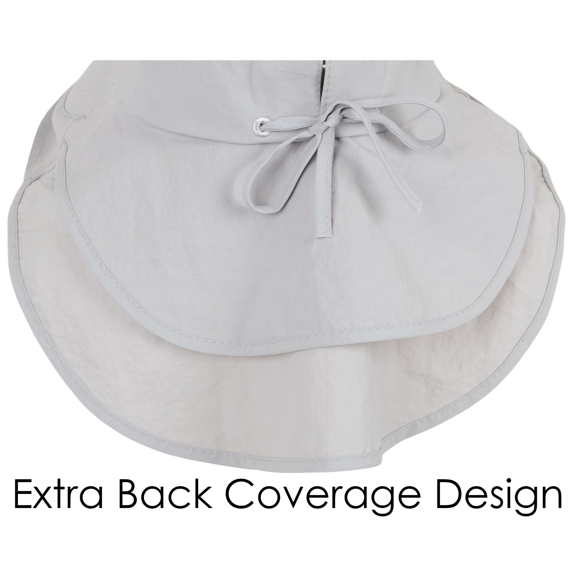 Alilang Womens Sun Hat Wide Brim Bucket Hats with Neck Flap and Ponytail Hole for Summer Beach Fishing Hiking