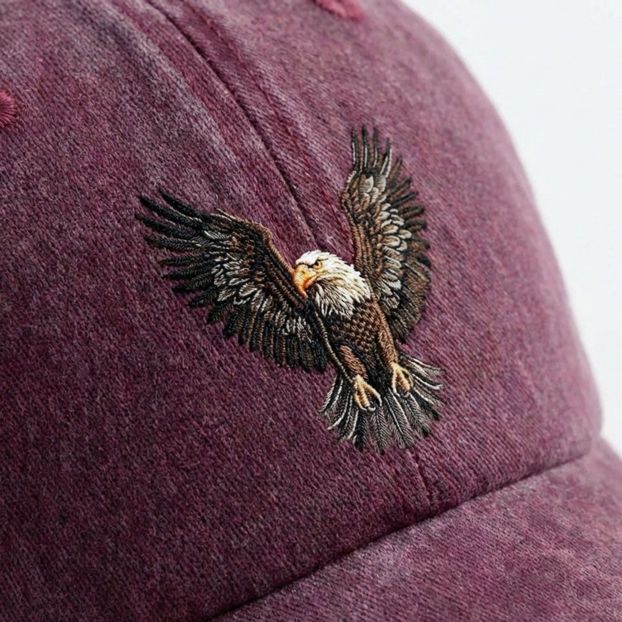 Anna-Kaci Women's Cotton Baseball Cap with Eagle Embroidery Adjustable Strap Casual Everyday Hat