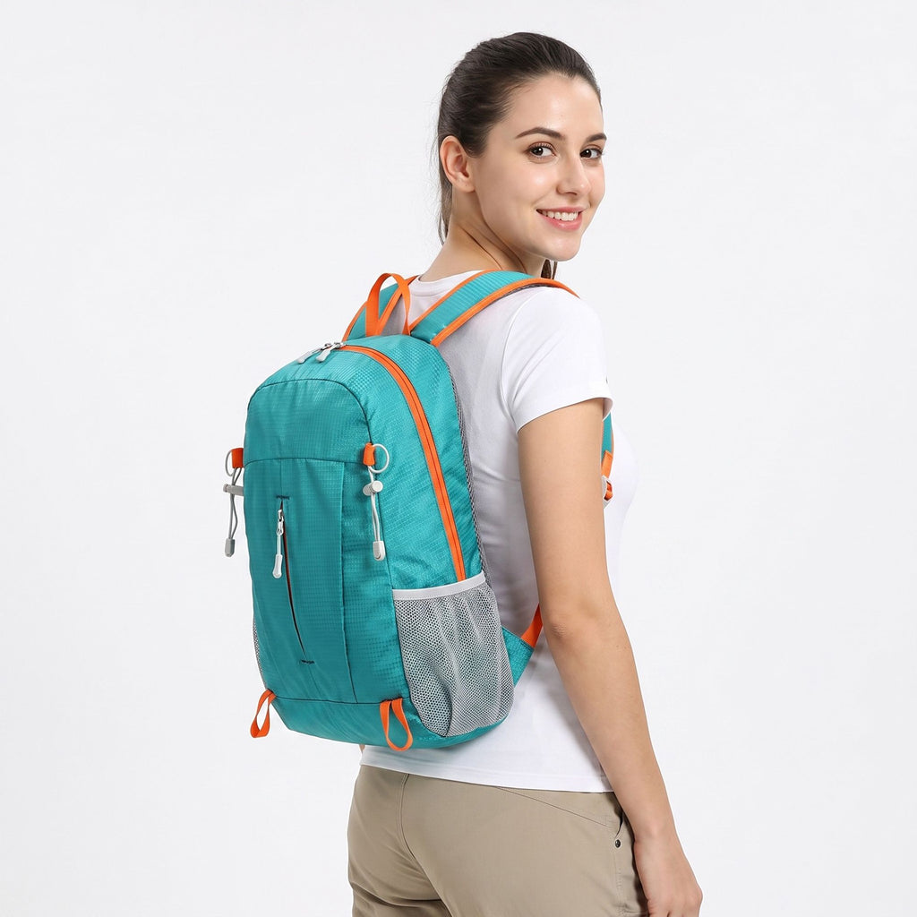 Lightweight Travel Backpack with Mesh Side Pockets Adjustable Straps Multi Pocket Design