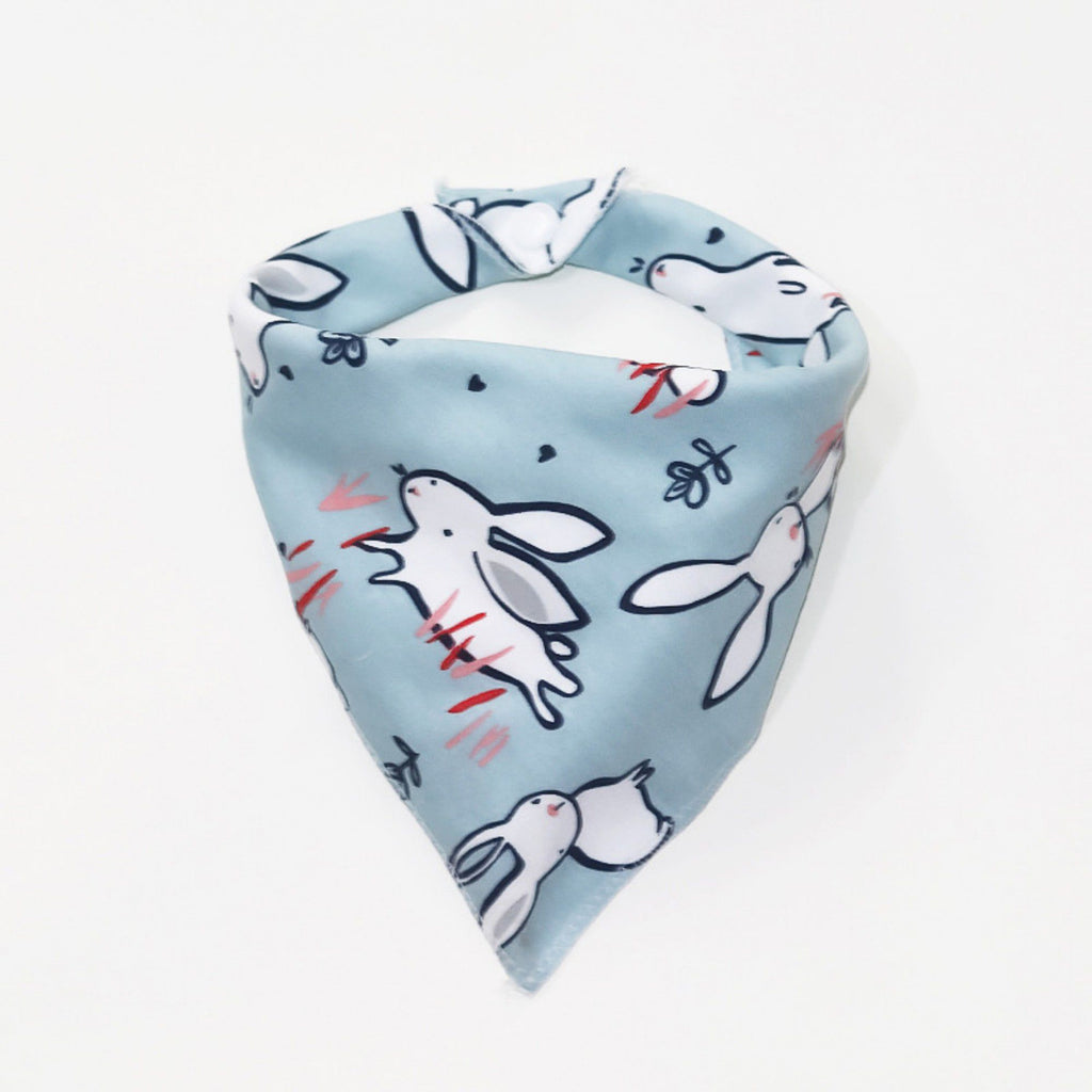 Dog Bandana Scarf Yellow with Black and White Pattern Pet Neck Accessory