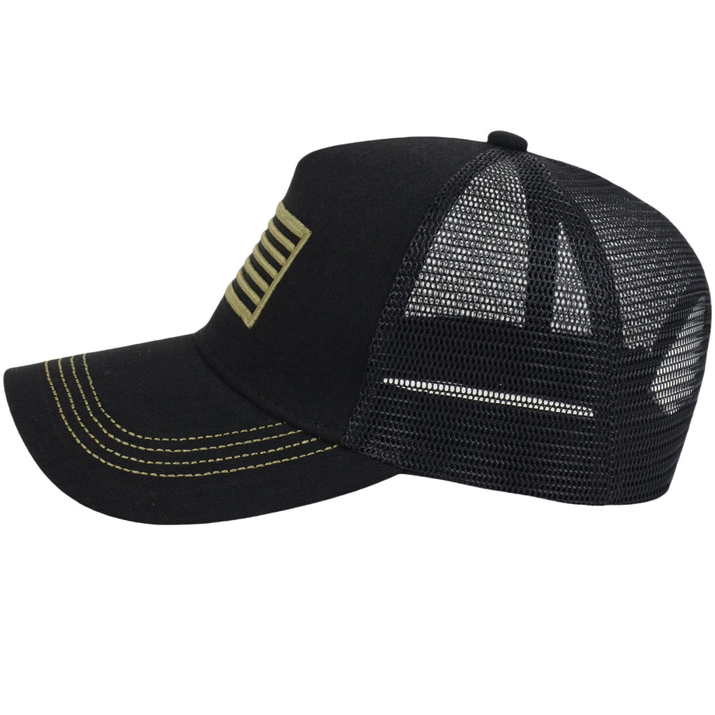 Alilang American Flag Trucker Hat Classic Embroidered Baseball Cap Mesh Adjustable Cap for Men Women