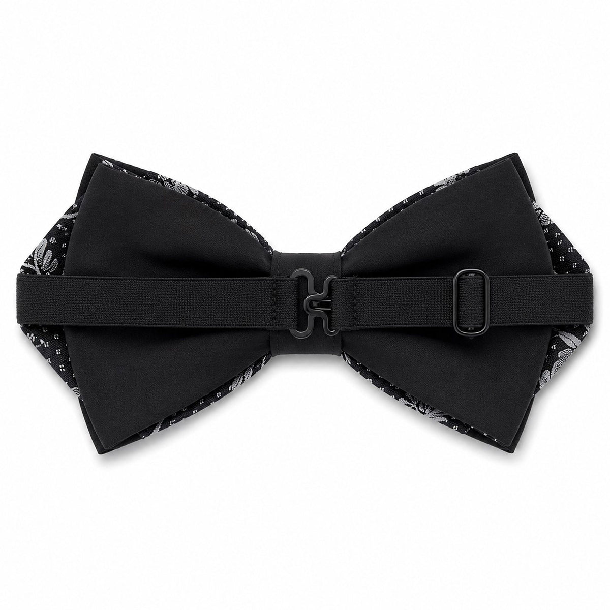 Pre Tied Paisley Bow Tie with Rhinestone Accent for Formal Wear