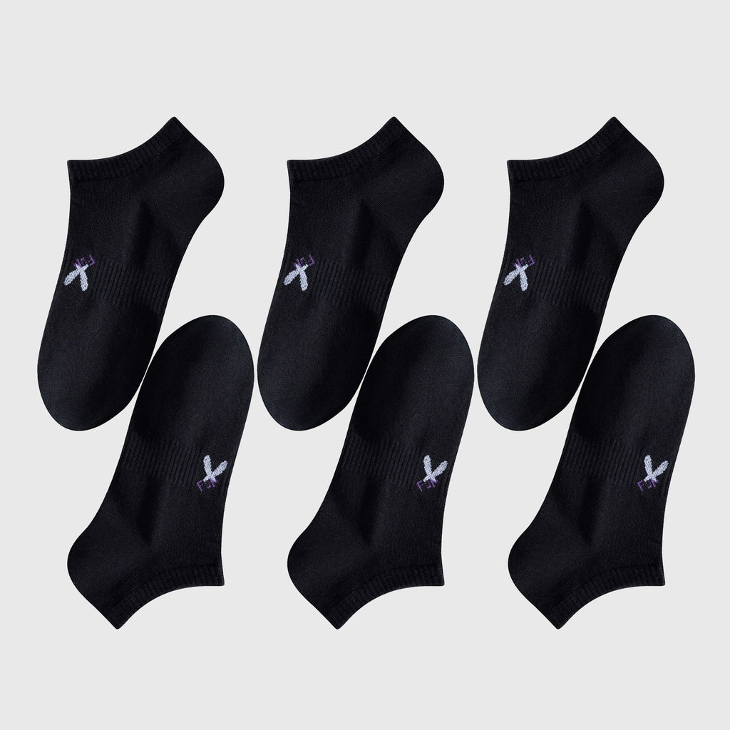 Anna-Kaci Women's No-Show Socks with FUN Letters 6Pk