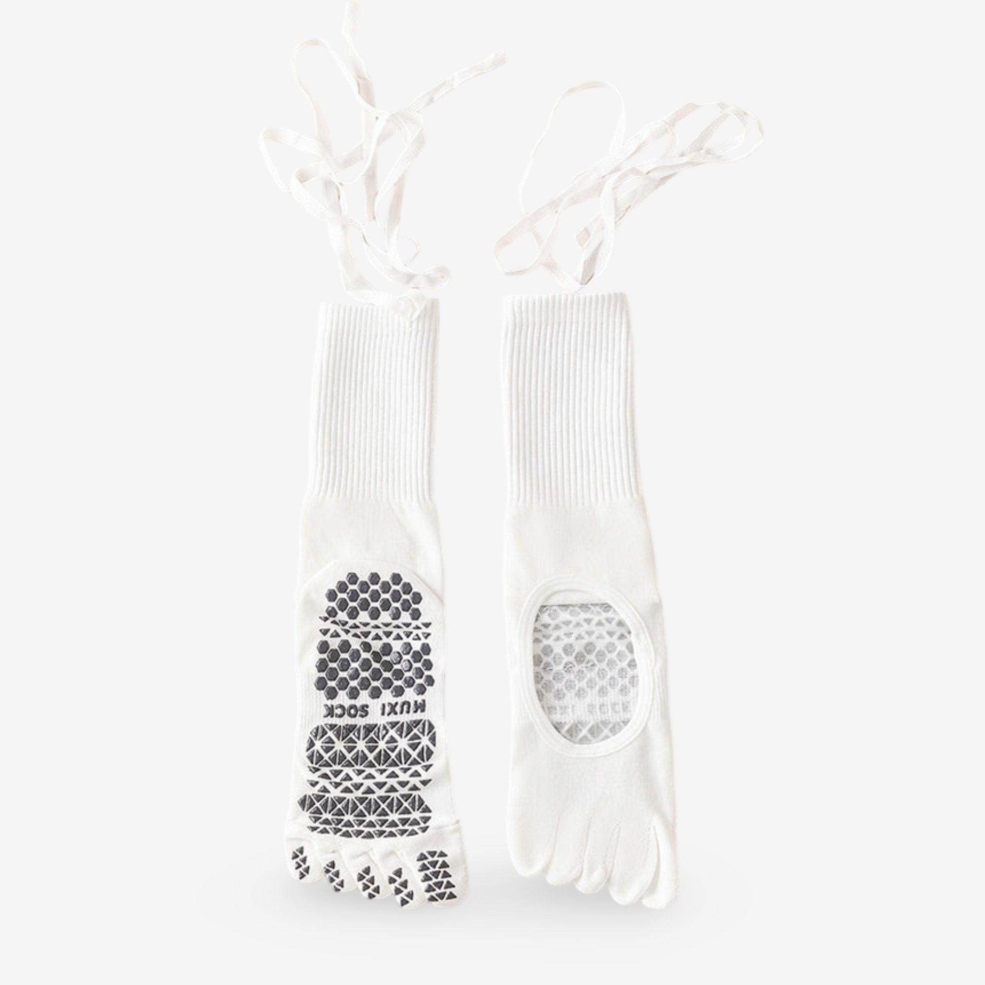 Lace-Up Grip Yoga Socks for Pilates and Dance 3 Pack