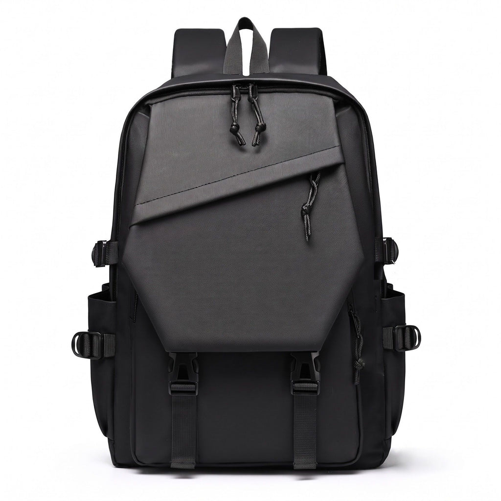 Multi-Pocket Utility Backpack with Buckle Straps, Side Pockets and Padded Shoulder Straps