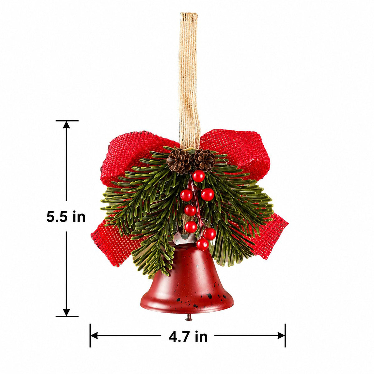 Christmas Velvet Bow Tree Topper with Faux Fur Trim Holiday Decoration