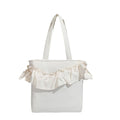 Ruffle Tote Bag for Women, Large Capacity Shoulder Bag for Work, Travel & Everyday Use