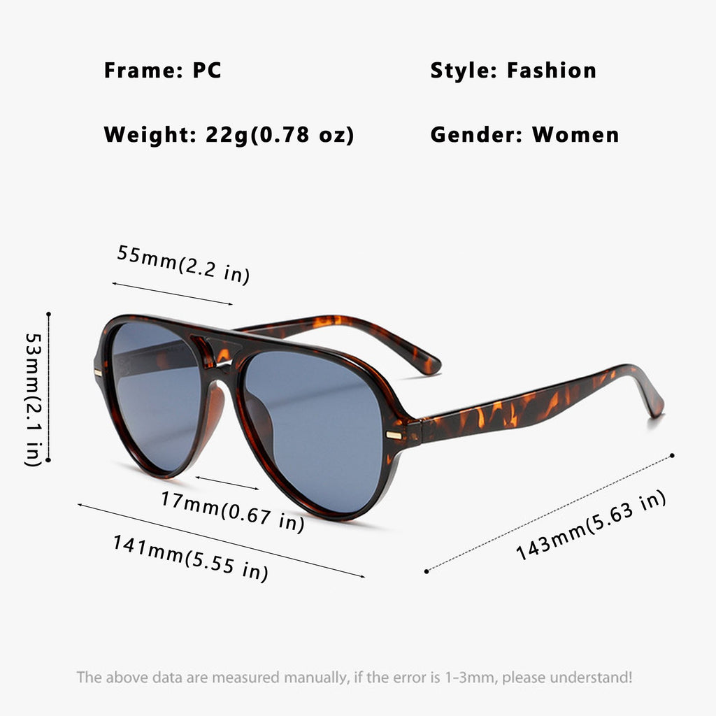 Anna-Kaci Women's Retro Aviator Sunglasses with Gradient Lenses