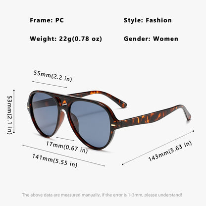 Anna-Kaci Women's Retro Aviator Sunglasses with Gradient Lenses