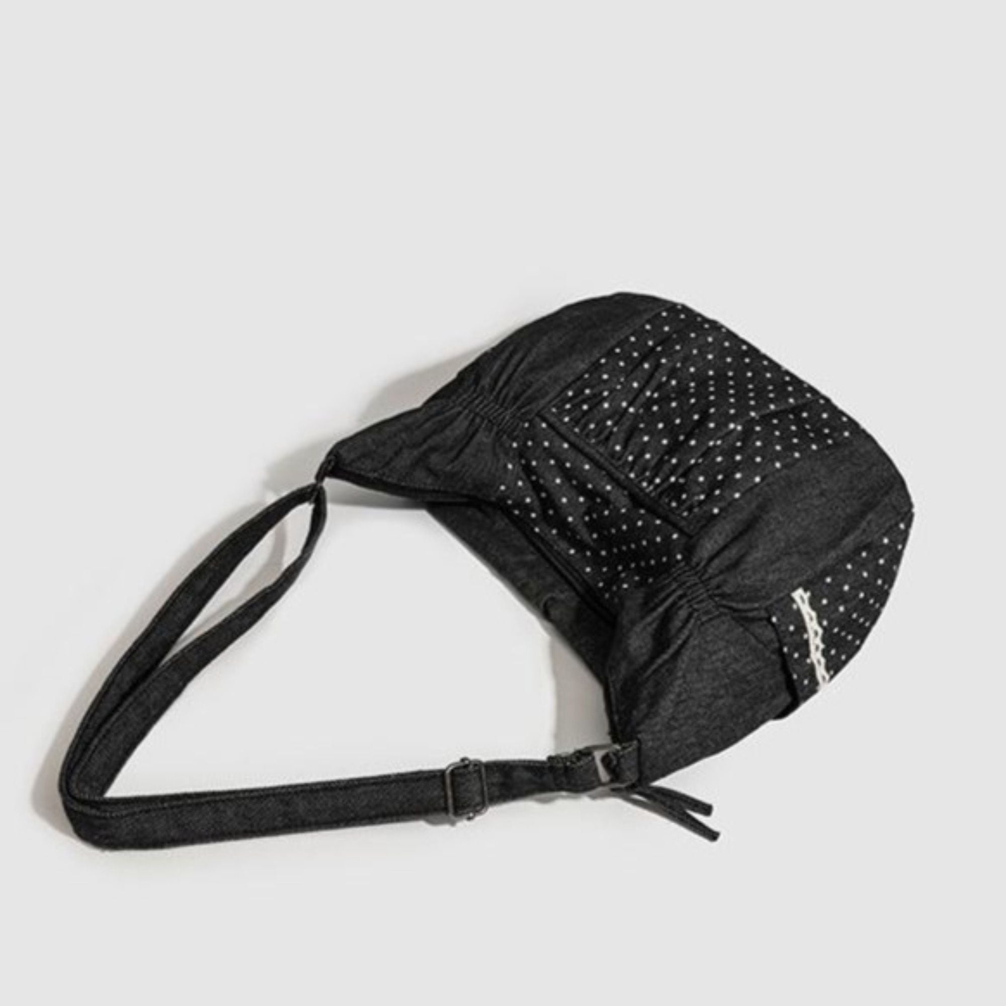 Polka Dot Hobo Shoulder Bag Large Capacity Crossbody Tote for School Work and Travel