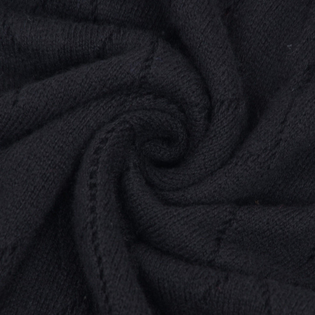 Anna-Kaci Women's Soft Knit Scarf with Delicate Cutout Detailing 67x17.7 inches