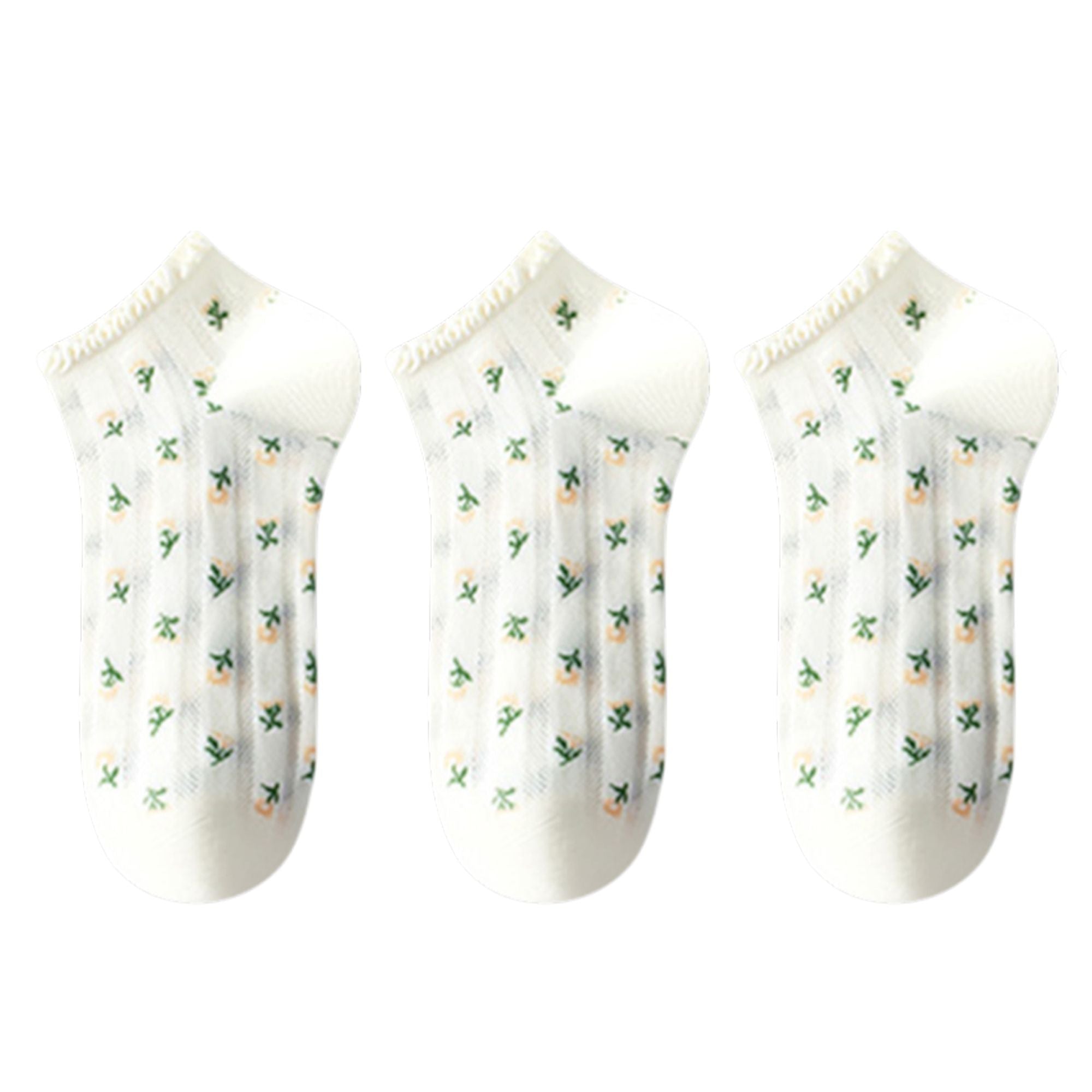 Anna-Kaci Women's 3-Pack Minimalist Knit Ankle Socks Mixed Pattern Design Soft Cotton Low-Cut Style