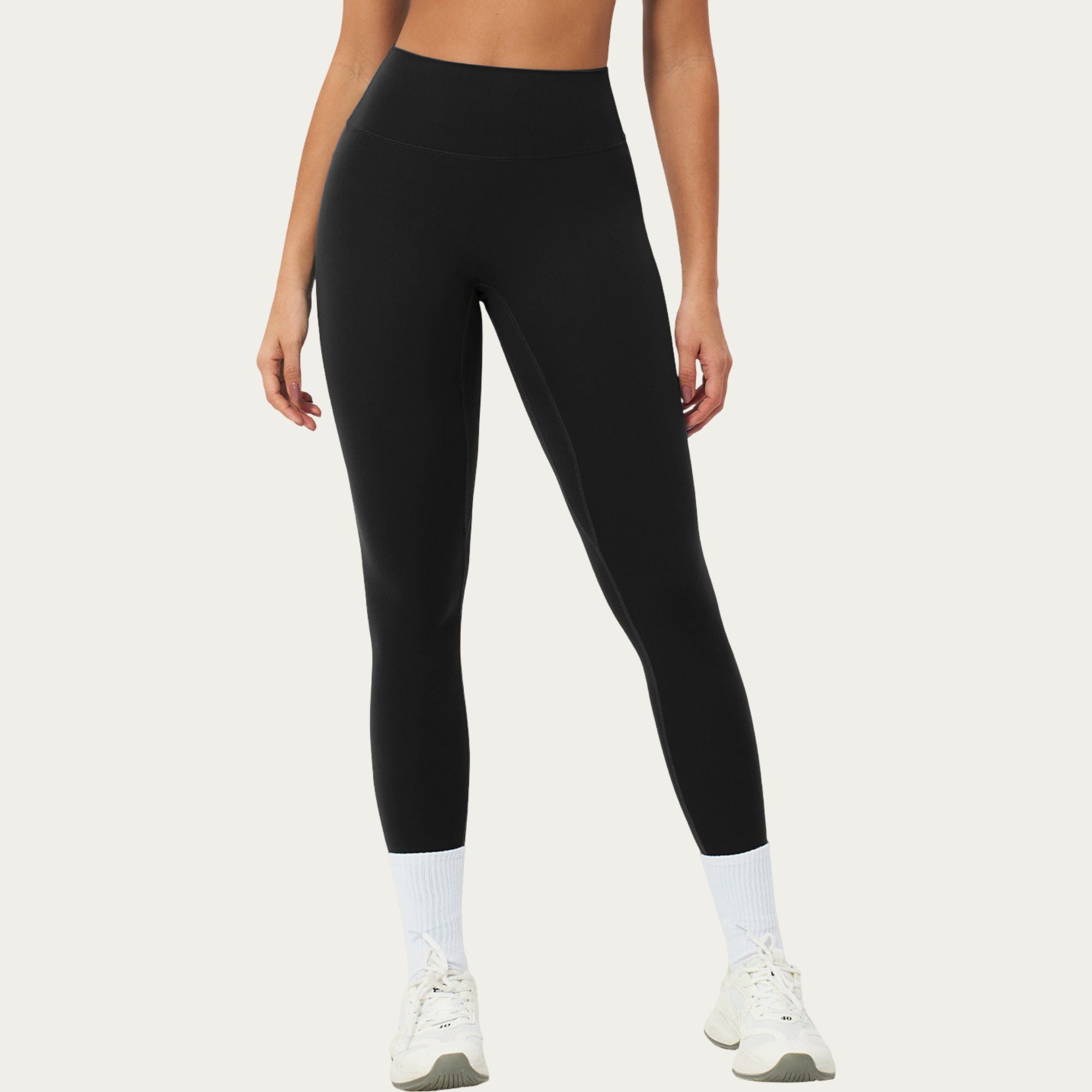Anna-Kaci Active Women's High Waist Leggings with Smooth Stretch Fabric and Curved Seam Detail
