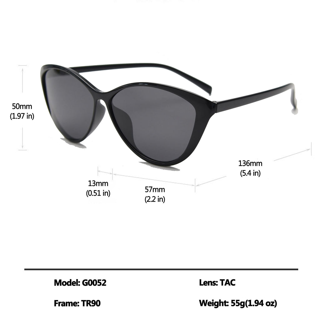 Anna-Kaci Women's Trendy Cat-Eye Sunglasses