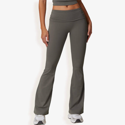 Flared High Waist Yoga Pants for Activewear and Everyday Comfort