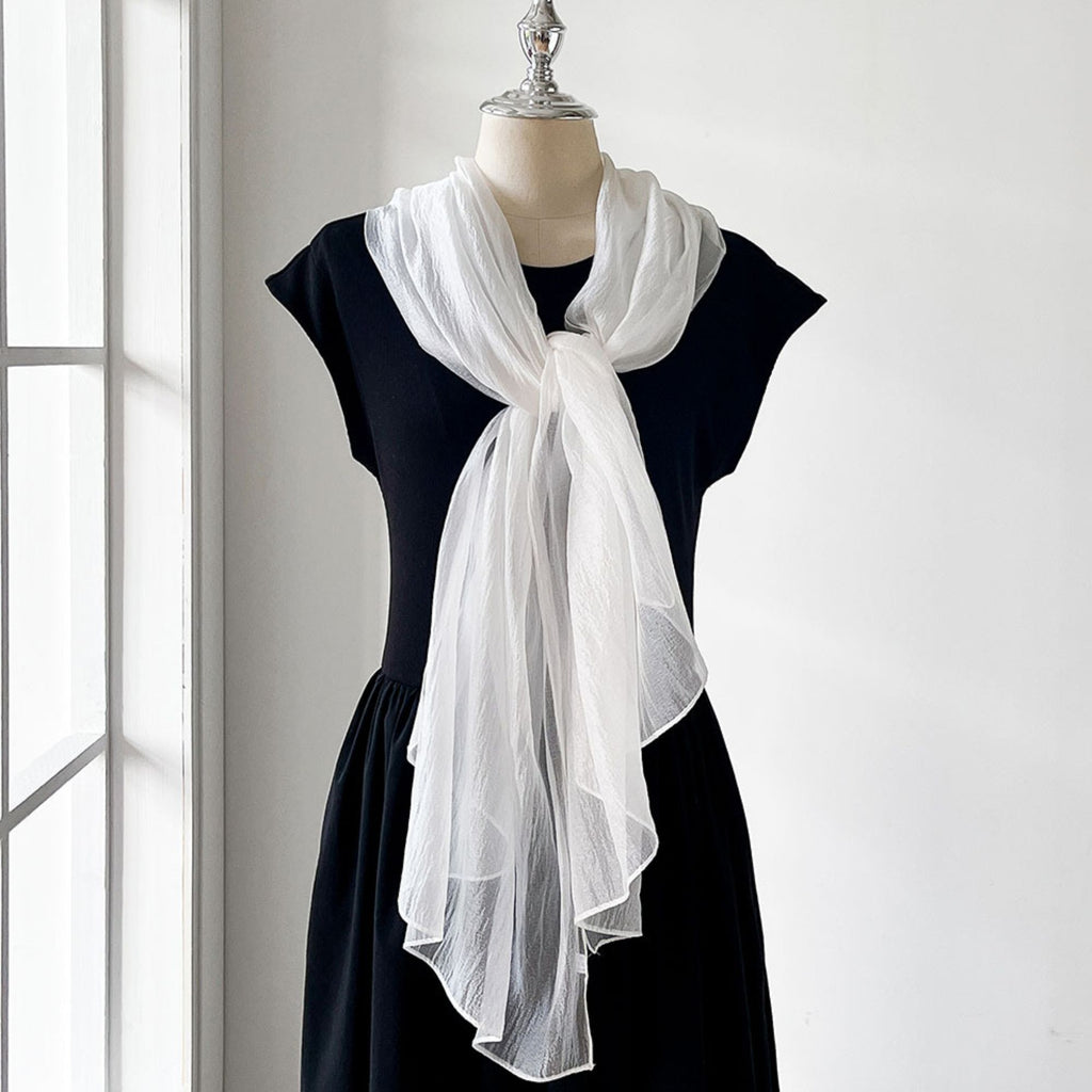 Lightweight Solid Color Fashion Scarf Elegant Long Wrap Shawl 70.5¡Á27.5 Inches