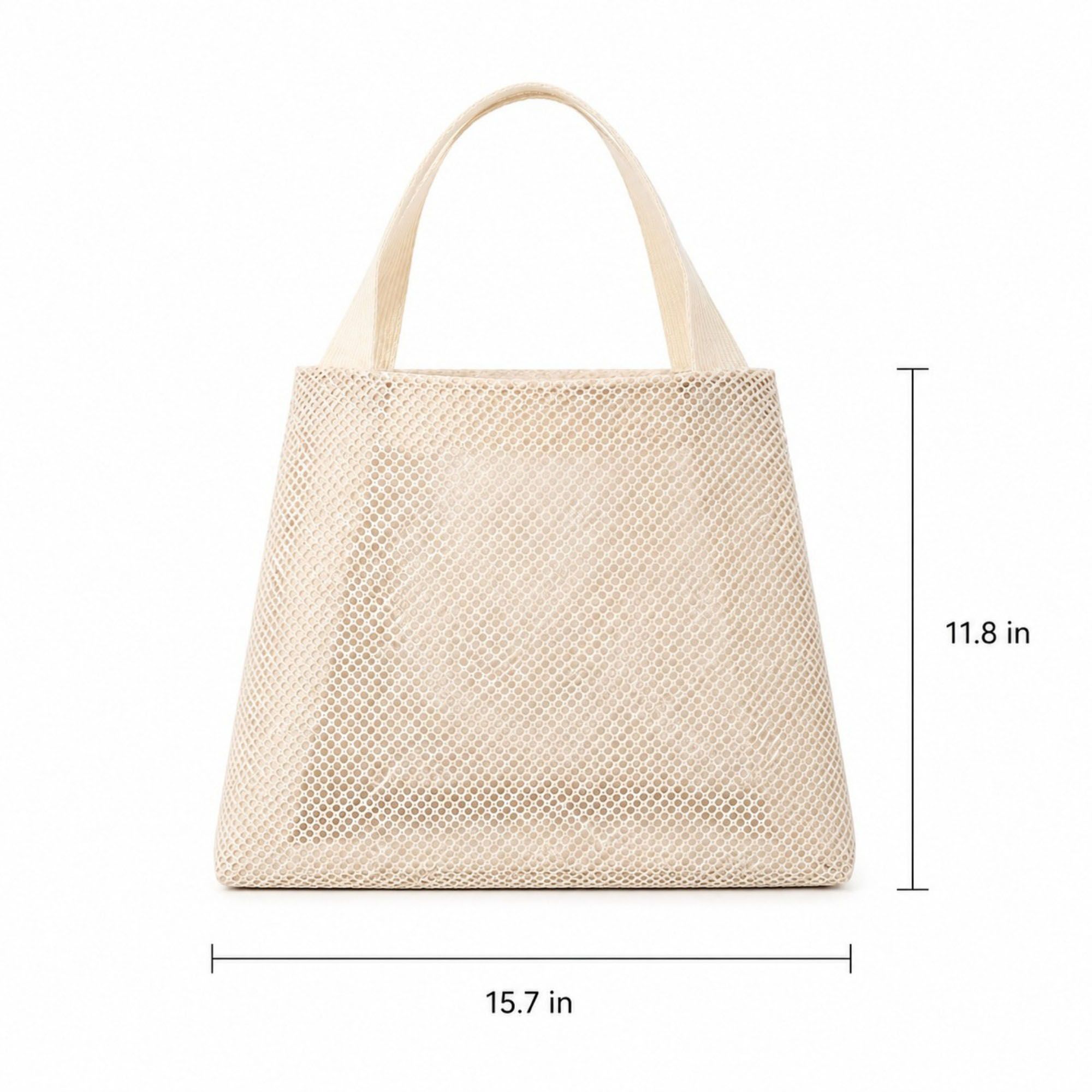Large Mesh Tote Bag with Comfortable Shoulder Straps