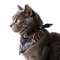 Paisley Floral Pet Bandana Scarf Bohemian Neckerchief for Cats and Dogs Bib