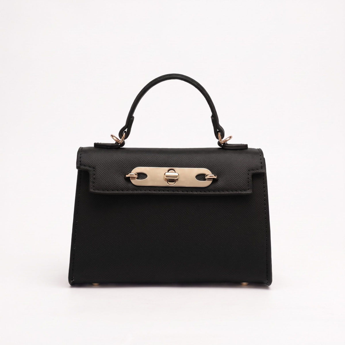 Mini Top Handle Satchel with Turn Lock