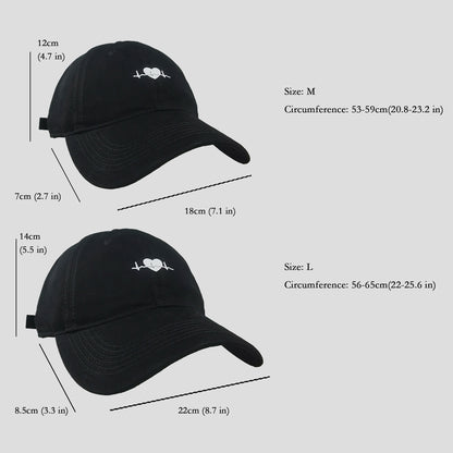 Anna-Kaci Women's Embroidered Heartbeat Baseball Cap with Adjustable Strap and Curved Brim Casual Cotton Hat