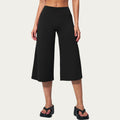 Anna-Kaci Active Women's High Waist Capri Wide Leg Pants with Smooth Stretch Fabric and Relaxed Fit
