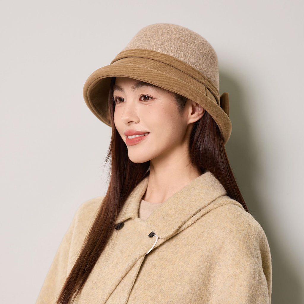 Anna-Kaci Women's Bow-Accented Cloche Hat