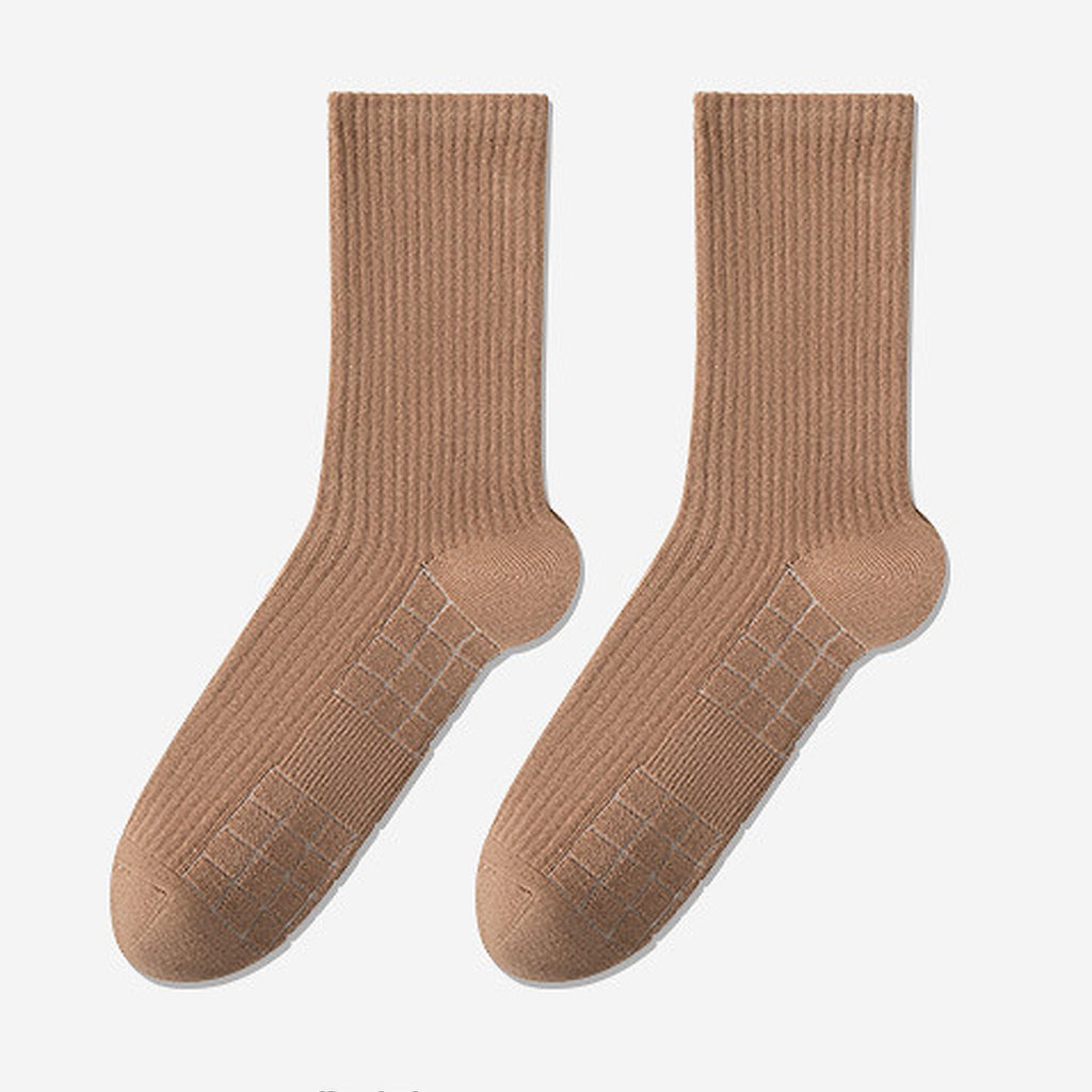 Anna-Kaci 6pk Men's Crew Socks with Non - Slip Sole