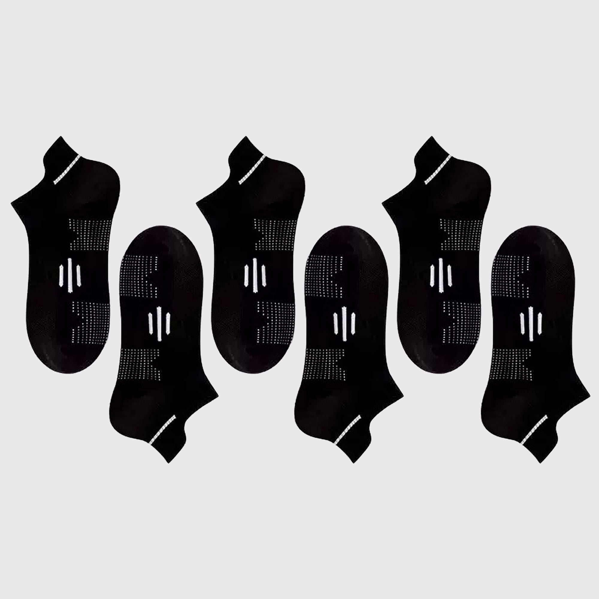 Anna-Kaci Men's 6pk Comfort Ankle - Length Athletic Socks