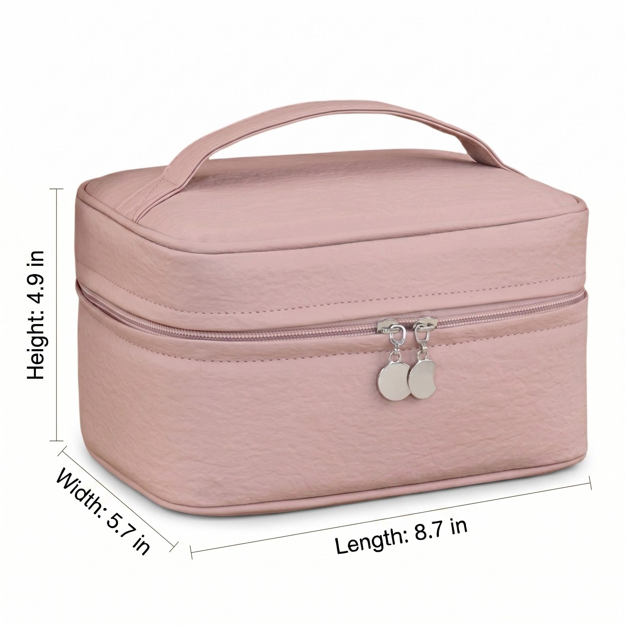 Travel Makeup Organizer Case with Removable Cosmetic Pouch Waterproof Storage Bag Set