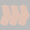 Anna-Kaci Women's Adorable Ruffled Lace-Up Socks Wicking Cotton for Casual Comfort 3 Pairs