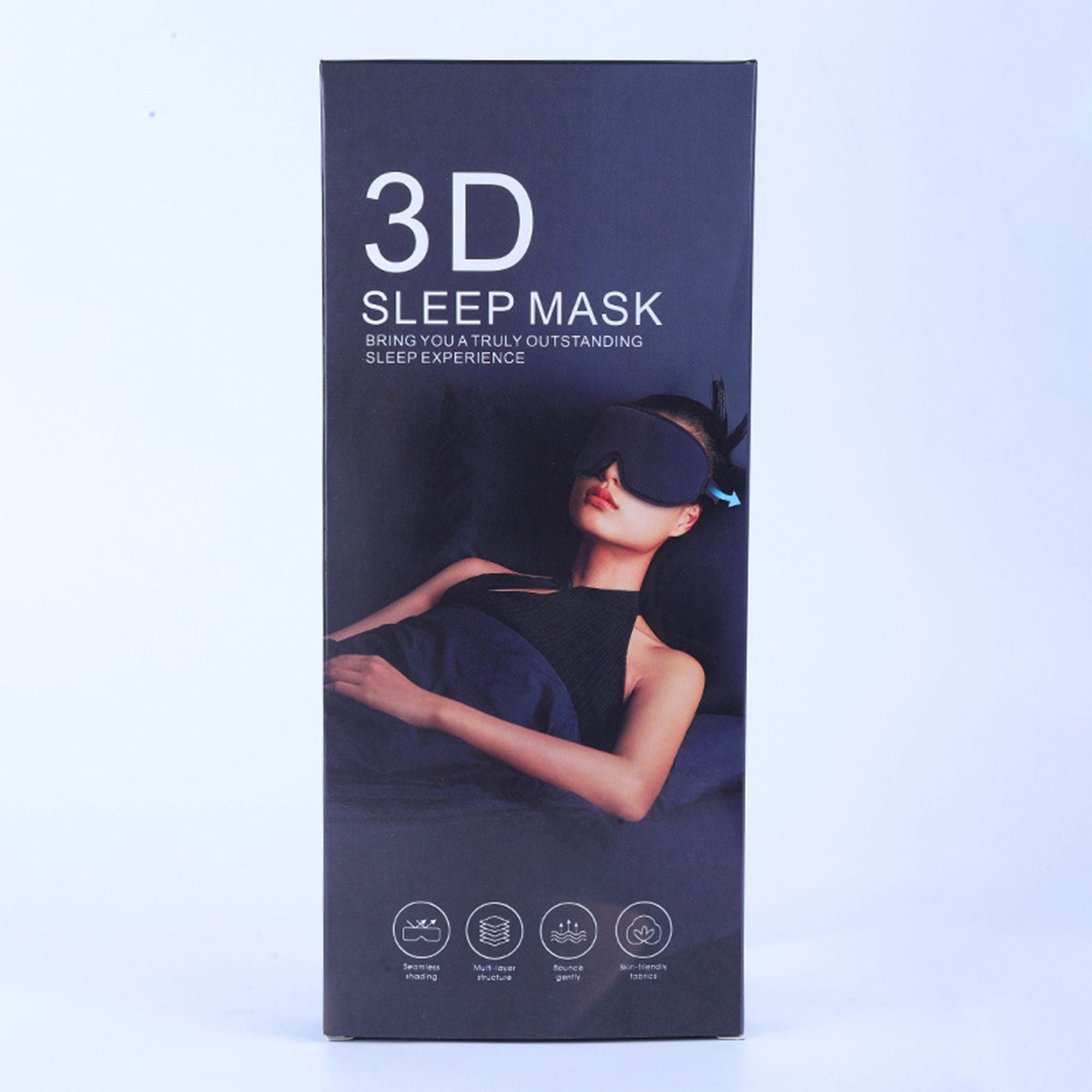 Anna-Kaci 3D Contoured Sleep Eye Mask with Integrated Nose Bridge Memory Foam Light Blocking Eye Cover