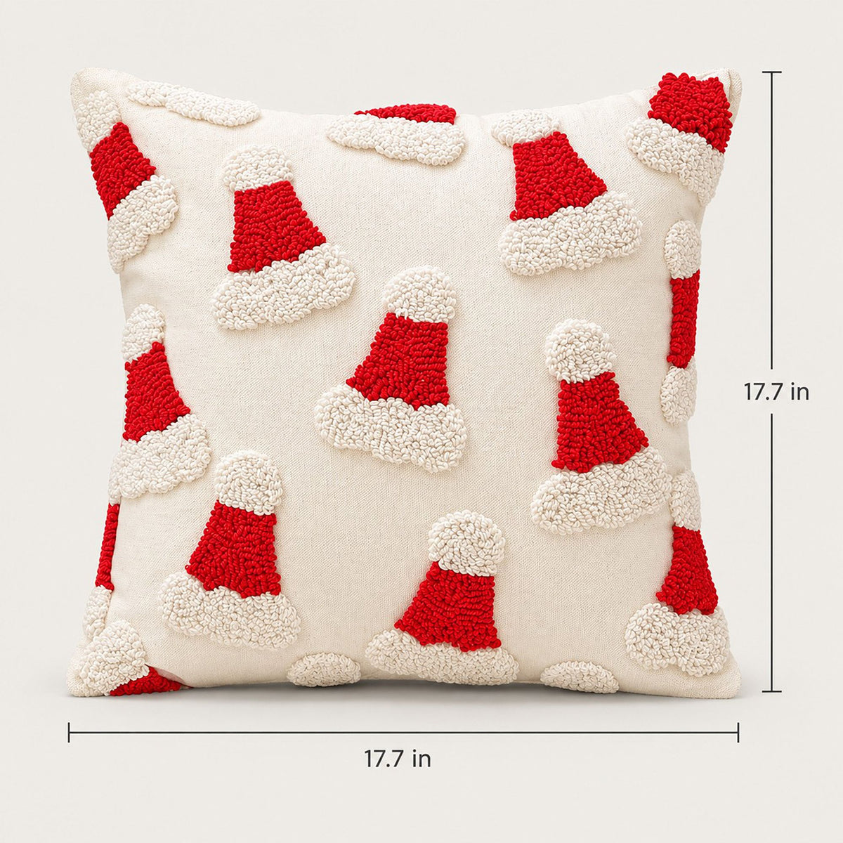 Christmas Tufted Decorative Throw Pillow Cover