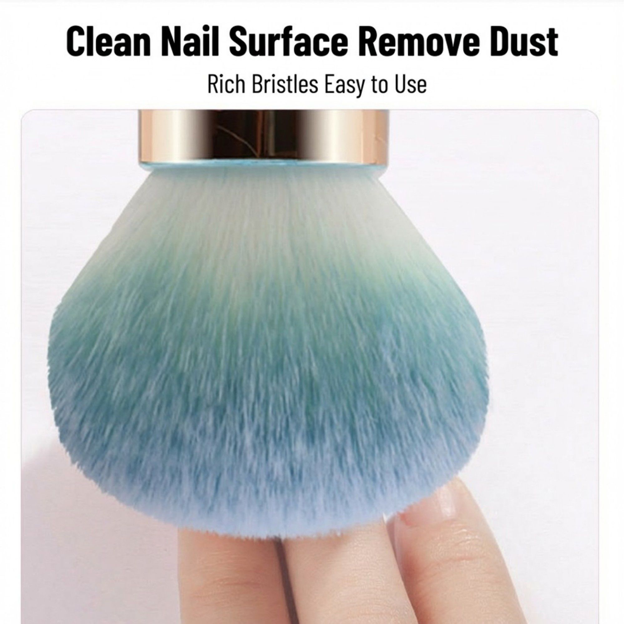 Diamond Handle Powder Brush with Soft Dense Bristles for Face Makeup Application