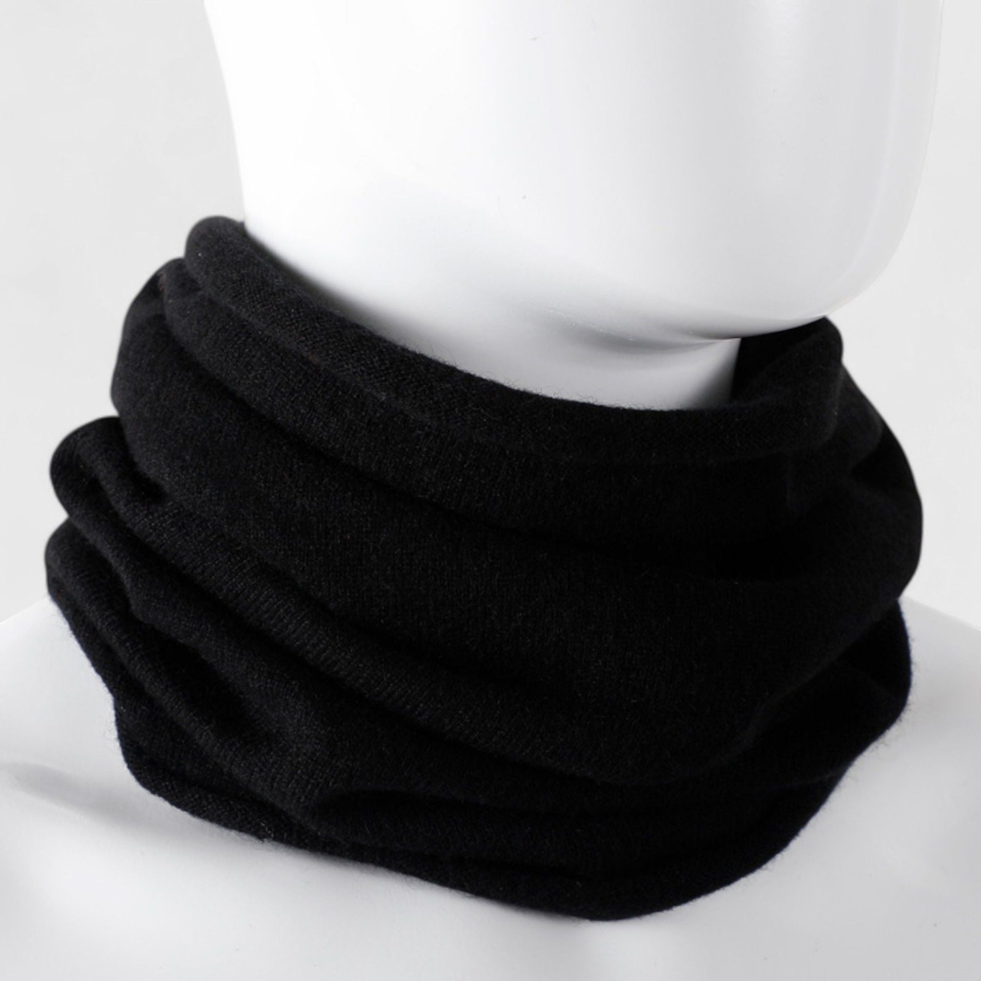 Anna-Kaci Women's Soft Knit Neck Warmer with Cozy Layered Design 9x17 inches